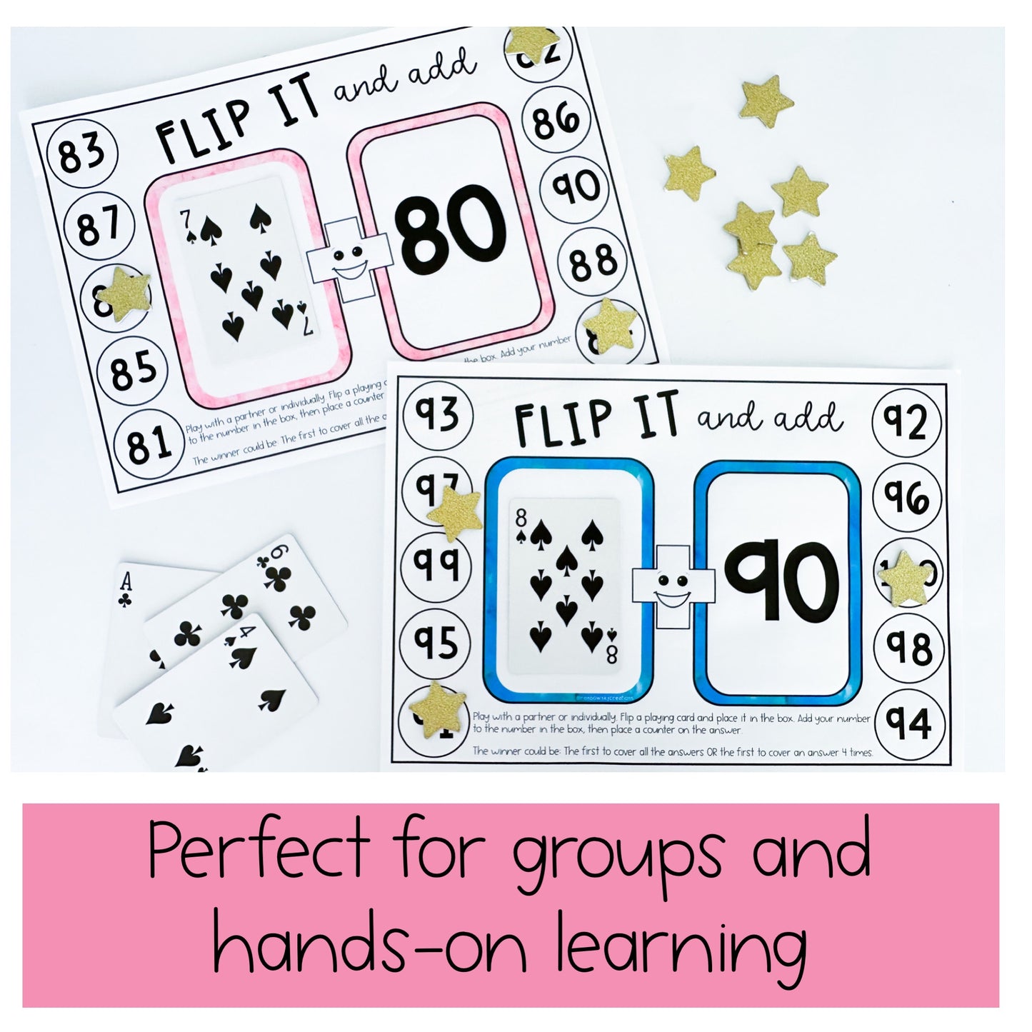 Addition Flip It Games - Single Digit Addition Flip It