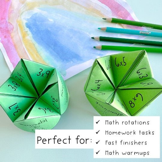 Multiplication Fluency Chatterboxes BUNDLE | Times Table | Holiday Math