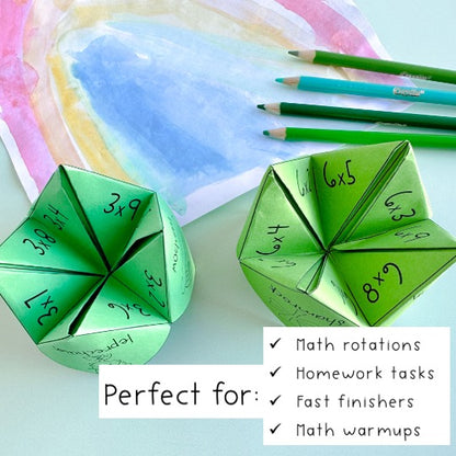 Multiplication Fluency Chatterboxes BUNDLE | Times Table | Holiday Math