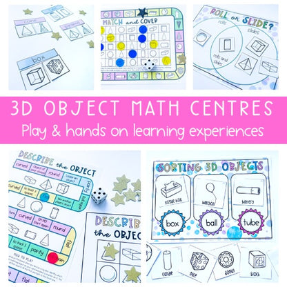 Math Centre BUNDLE | Play & Hands-On Centres | Kindergarten, Foundation, Prep