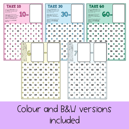 Subtraction Games | Number Fluency Games: Dots and Boxes