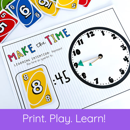 UNO Card Games - Grades 1-2 (VERSION 1)