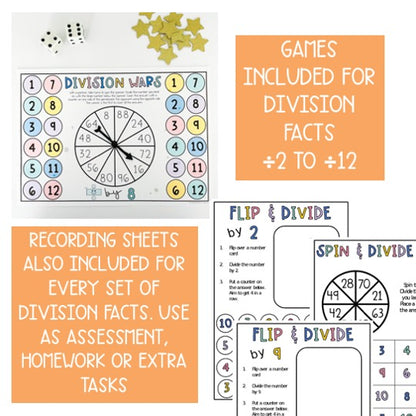 Multiplication & Division Fluency BUNDLE | Math Centres | Grades 3-4