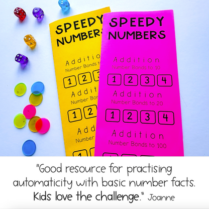 Speedy Numbers Booklet | Addition | Number Bonds To 10, 20, 100