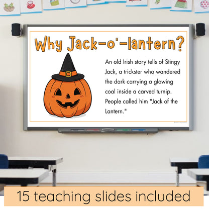 Halloween Powerpoint / Halloween Then and Now PowerPoint and Craft