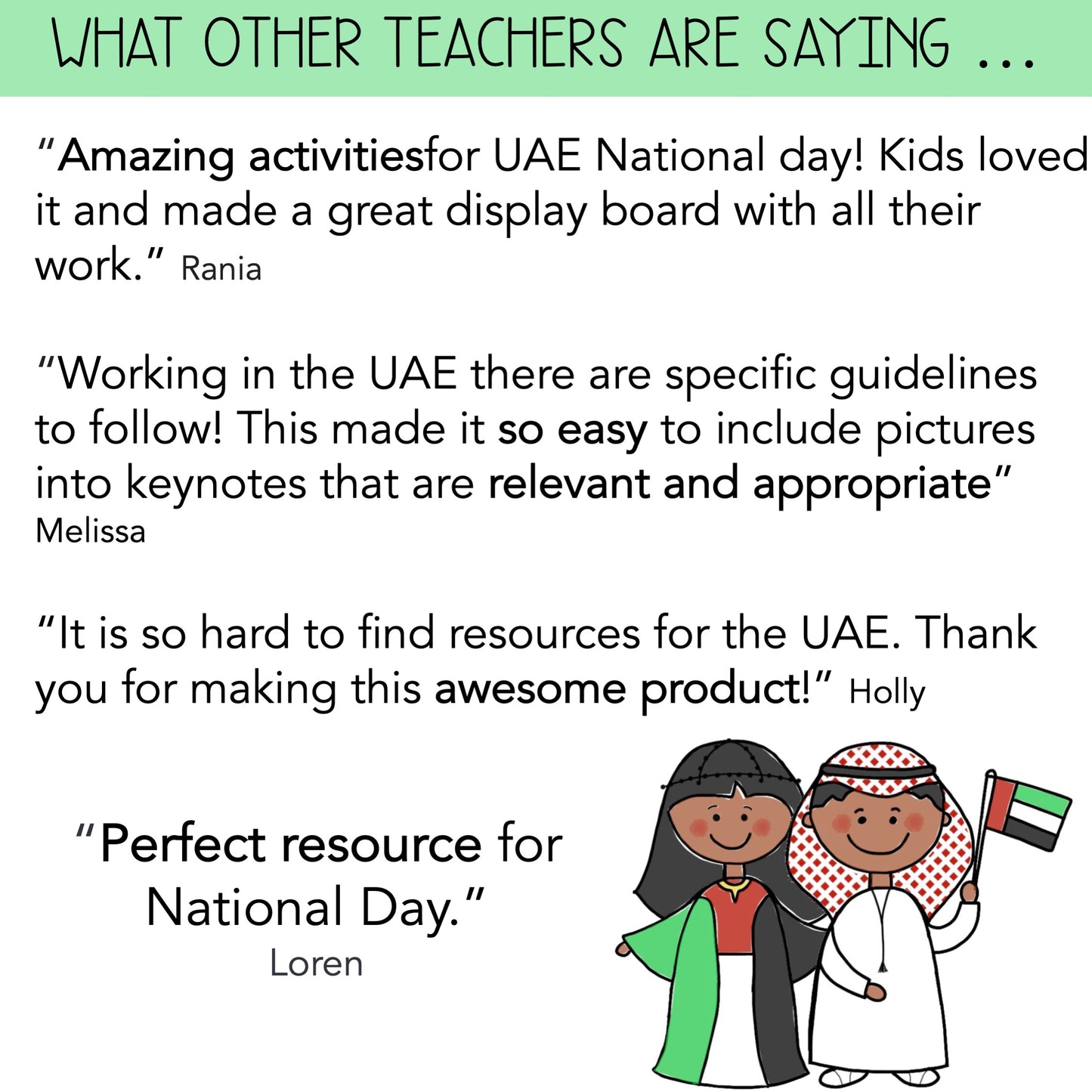 UAE National Day Pack | Grades 3-6