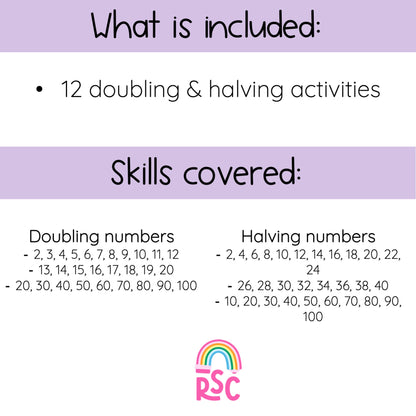 Doubling & Halving Games - Digital Maths Slides (Powerpoint Slides)