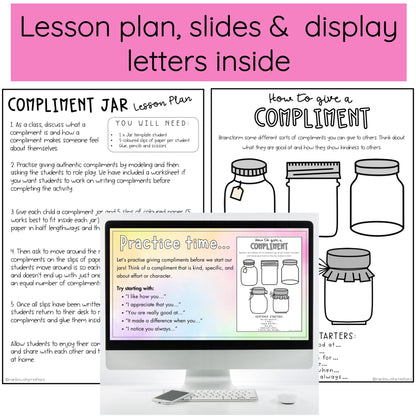 Compliment Jars Activity -  Compliment Kindness Craft