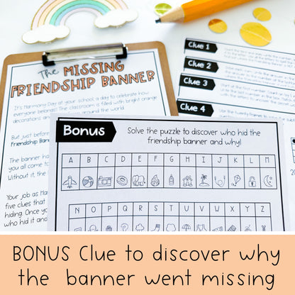 Harmony Day Math Code Cracker - Escape Room (Grade 1-2)