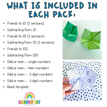 Math Fluency Chatterboxes BUNDLE | Addition & Subtraction | Holiday Math