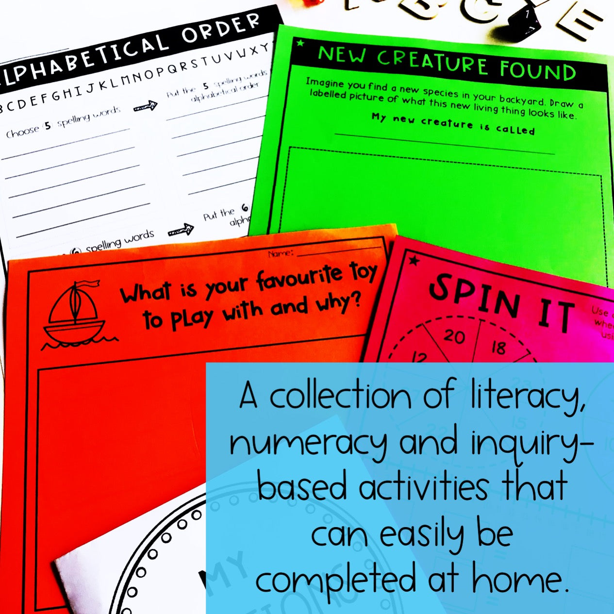 Holiday Homework | Learning from Home Pack | Years 1-2 [Digital & Printable]