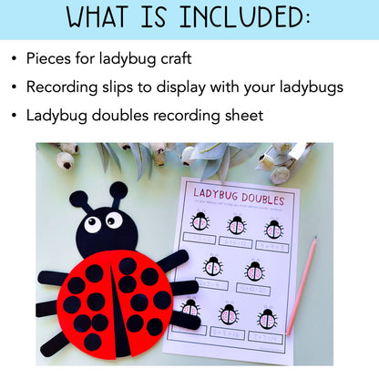 Ladybug Doubles Craft | Ladybird Doubles Lesson | Grade 1