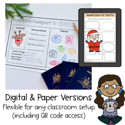 Christmas Activities | Creative Thinking Activities | Kindergarten - Grade 2 [Digital & Printable]