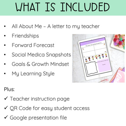 All About Me Flipbook - First Day of School Australia Year 2 and 3