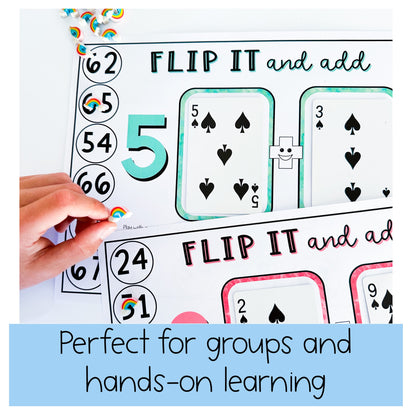 Addition Flip It Games - 2-Digit Addition