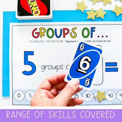UNO Card Games | Math Centres | Grades 1-2 [VERSION 3]