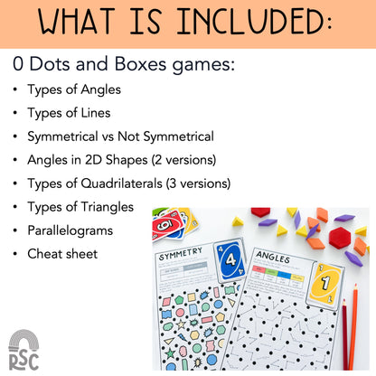 2D Shapes Dots and Boxes