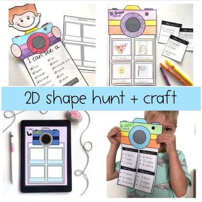 2D Shape Maths BUNDLE | 2D Shape Features and Attributes | Year 1 & Year 2