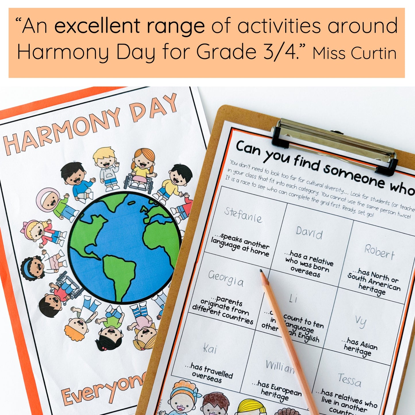 Harmony Day Pack (Grades 3-4)