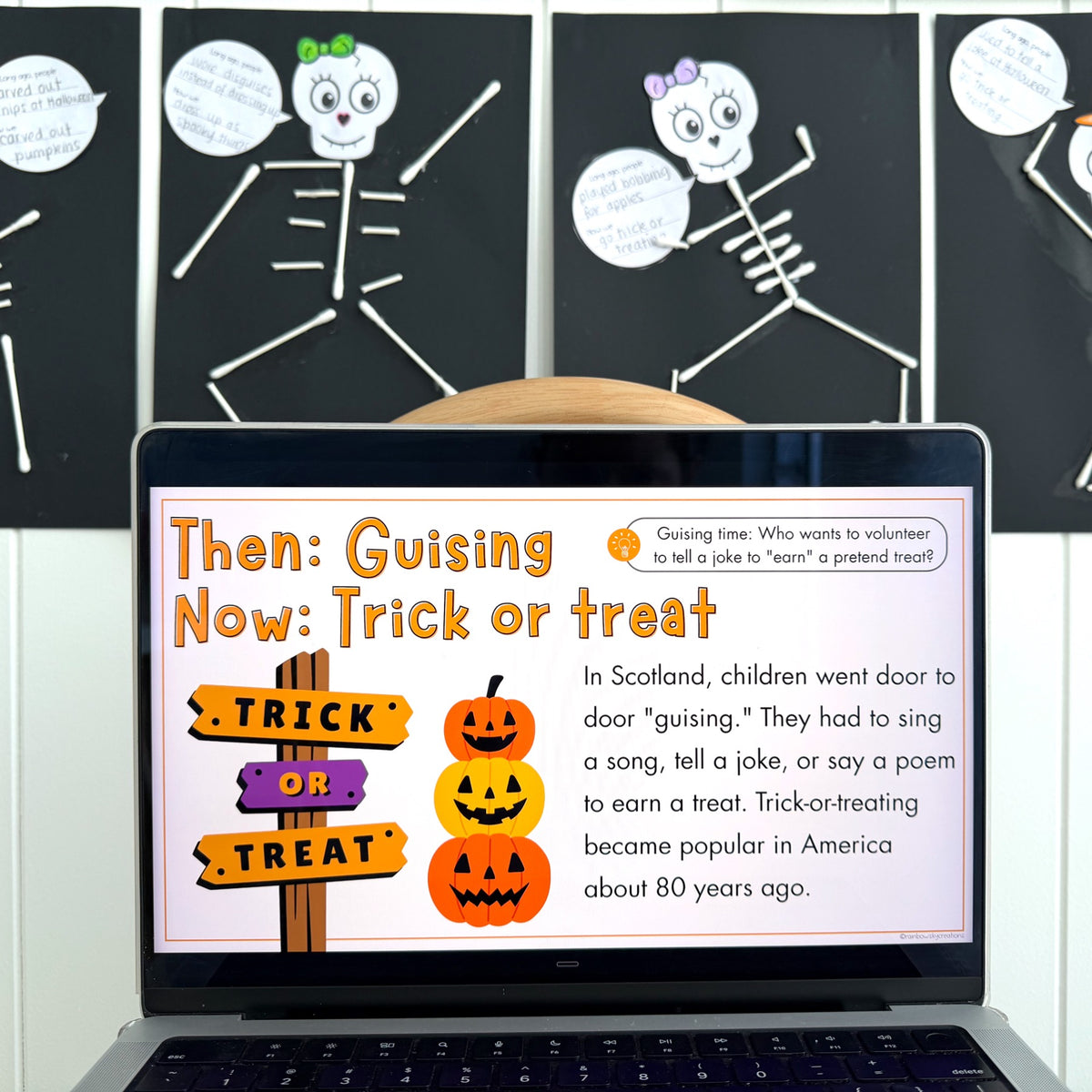 Halloween Powerpoint / Halloween Then and Now PowerPoint and Craft