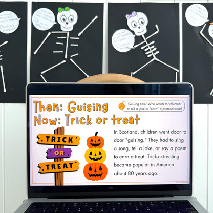 Halloween Powerpoint / Halloween Then and Now PowerPoint and Craft