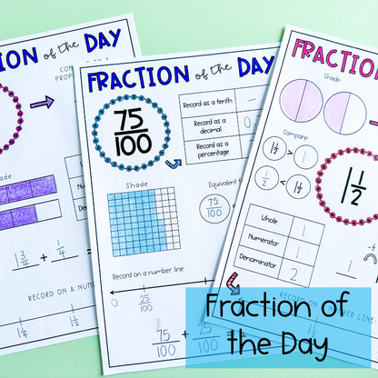 Number Of The Day BUNDLE | Warmup Templates [Digital & Printable]