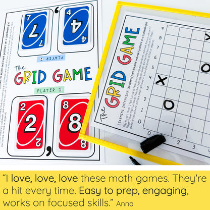 UNO Math Games - Grades 3-4 (Version 4)