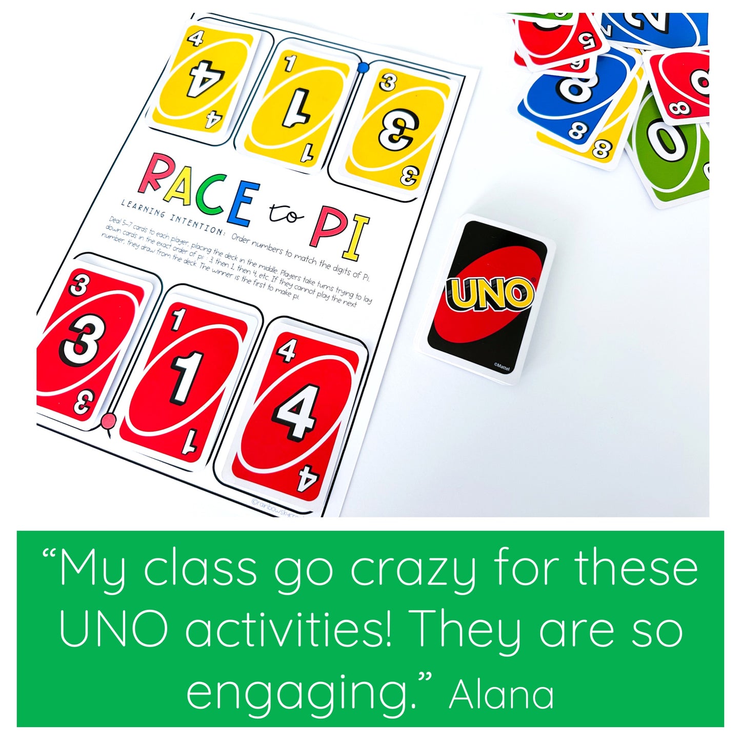Uno Math Games BUNDLE - Grades 5-6 (Versions 1,2,3 & 4)