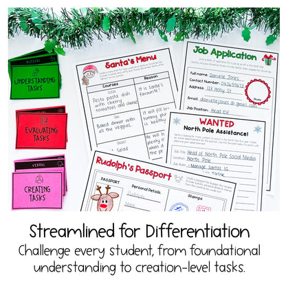 Christmas Activities | Creative Thinking Activities | Grades 3-6 [Digital & Printable]