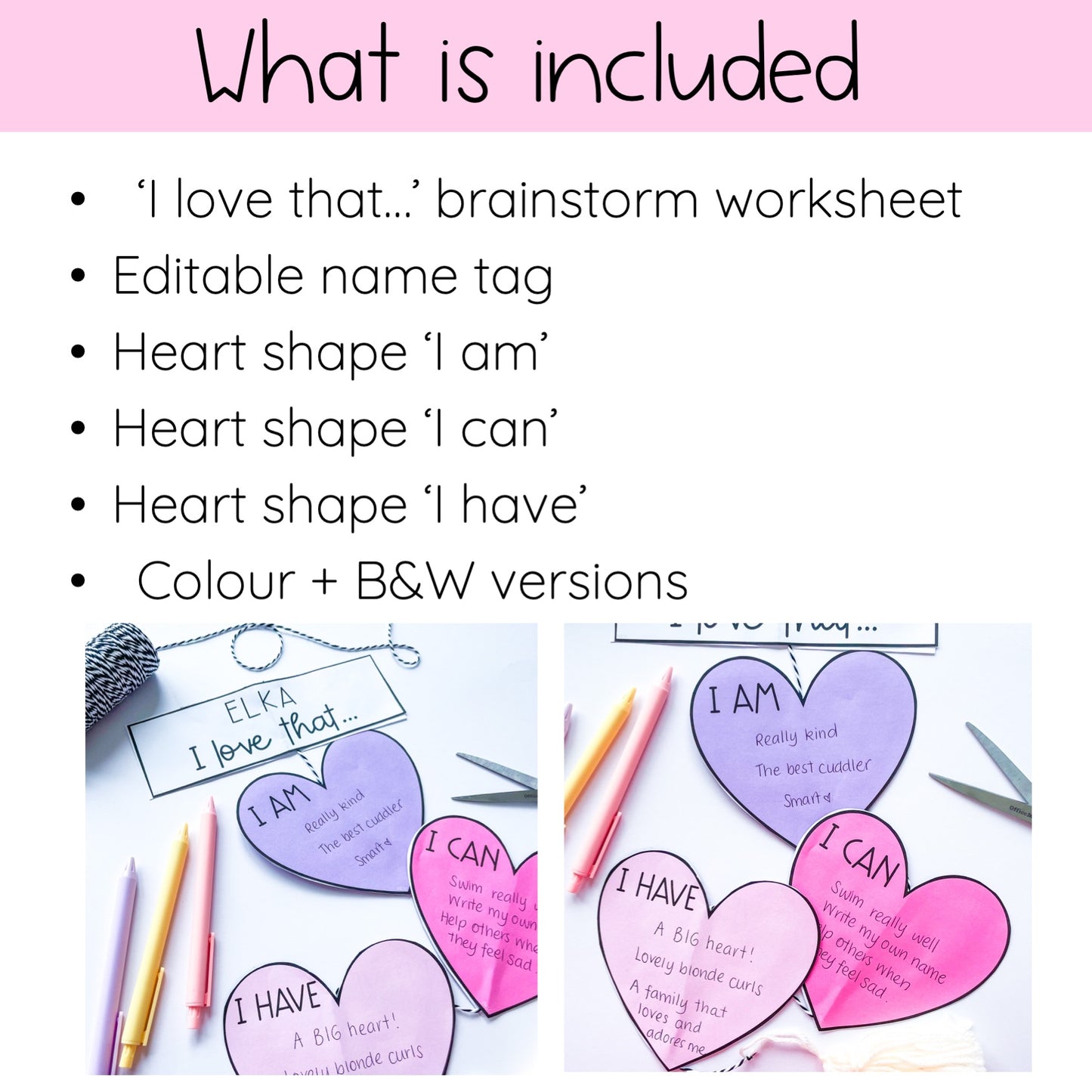 Self Love Heart Display - Valentine's Day Craft
