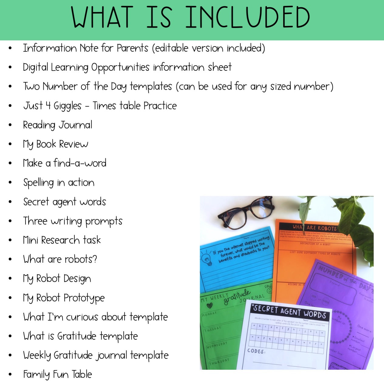 Holiday Homework | Learning At Home Pack | Years 5-6 [Digital & Printable]