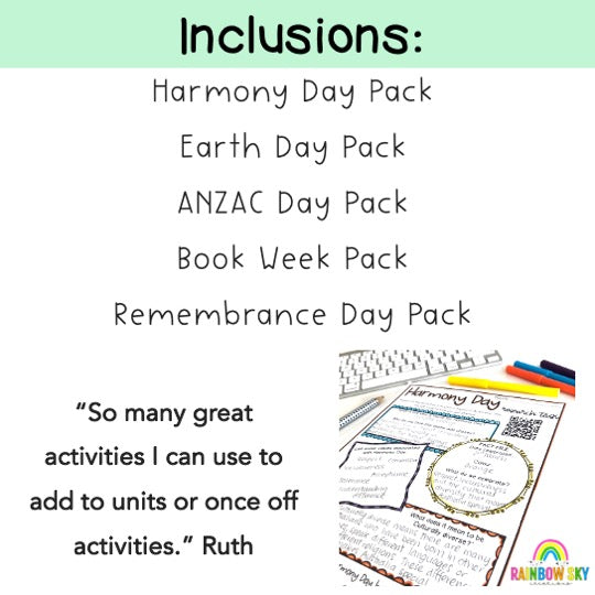 Australian Celebrations BUNDLE | Years 5-6