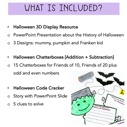 Halloween Bundle for Grades 1-2