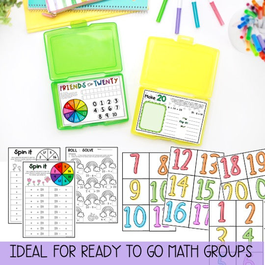 Friends To 20 BUNDLE | Addition & Subtraction | Number Bonds To 20 | Maths Centres