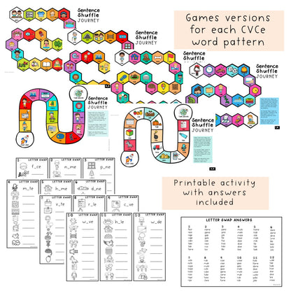 Long Vowel Games Bundle | Word Work Games | Reading Group Activities