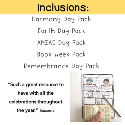 Australian Celebrations BUNDLE | Years 3-4