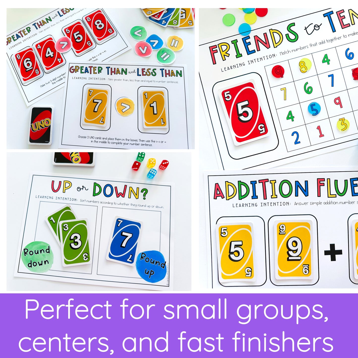 UNO Card Games - Grades 1-2 (VERSION 1)