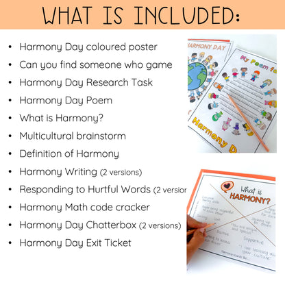 Harmony Day Pack (Grades 5-6)