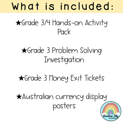 Australian Money BUNDLE | Aussie Money Activities | Year 3