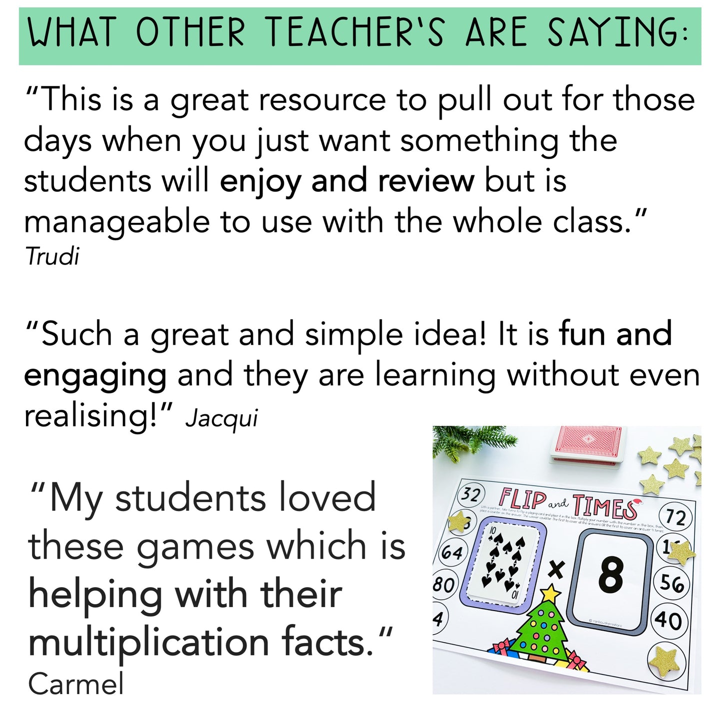 Holiday Flip it Games - Multiplication and Division Games