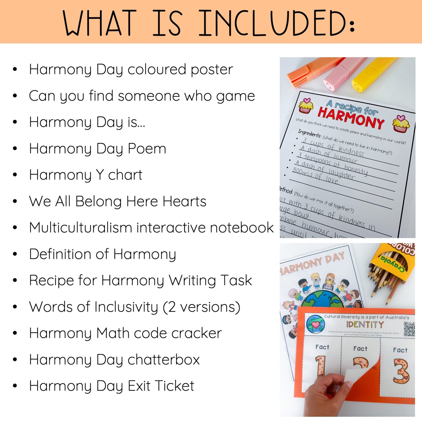 Harmony Day Pack (Grades 3-4)