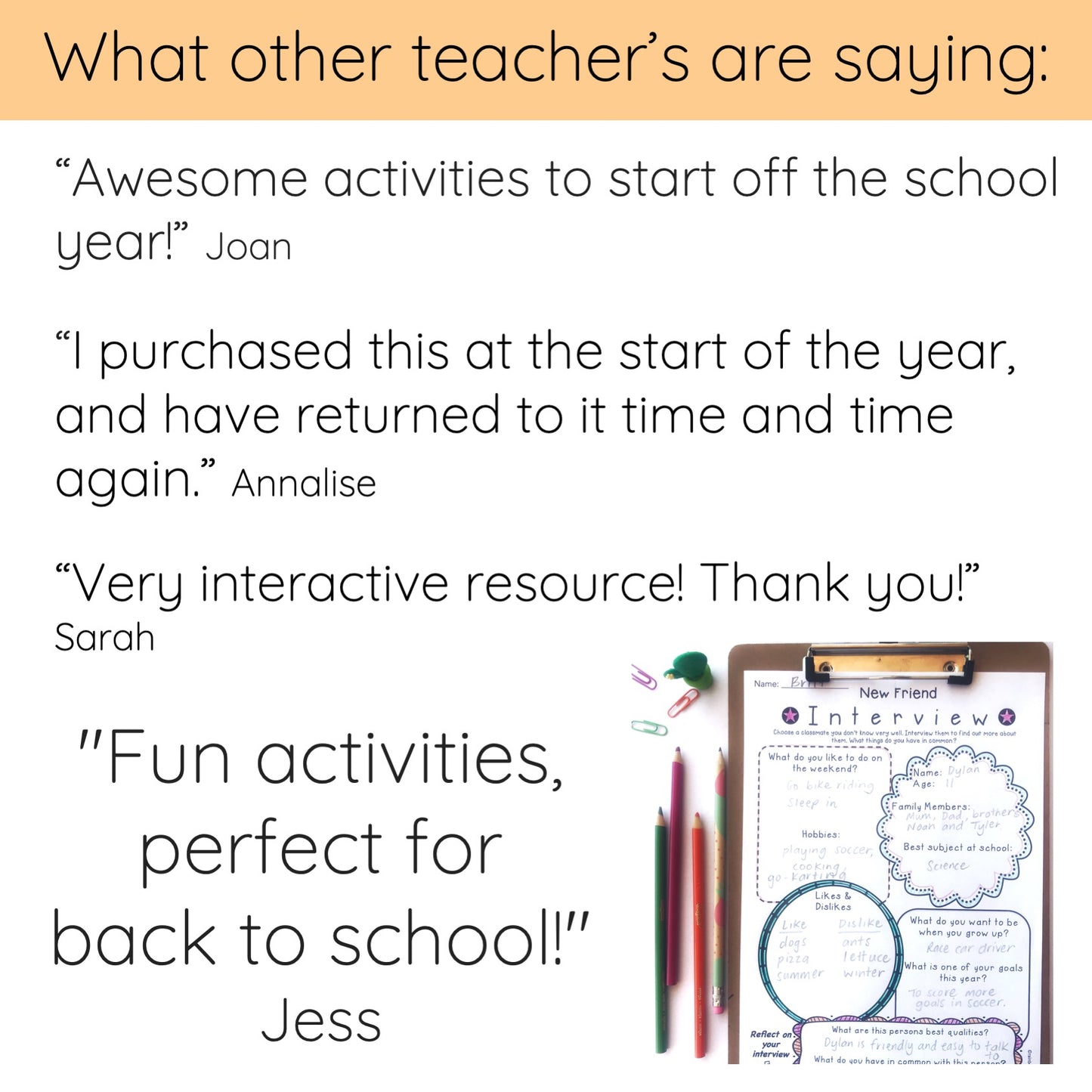 Australian Back to School BUNDLE Years 3-4 - First Day of School Activities