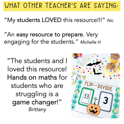 Halloween Multiplication & Division Games (Grades 3 - 5)