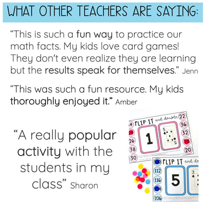 Doubles and Halves Flip it Games