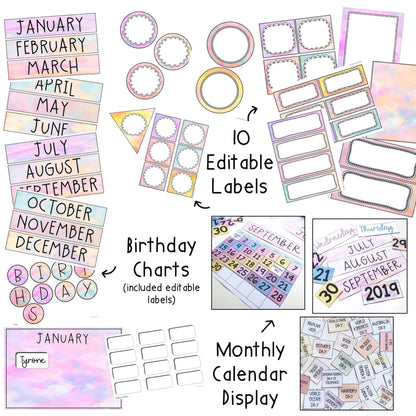 Classroom Decor BUNDLE [Pastel Theme]