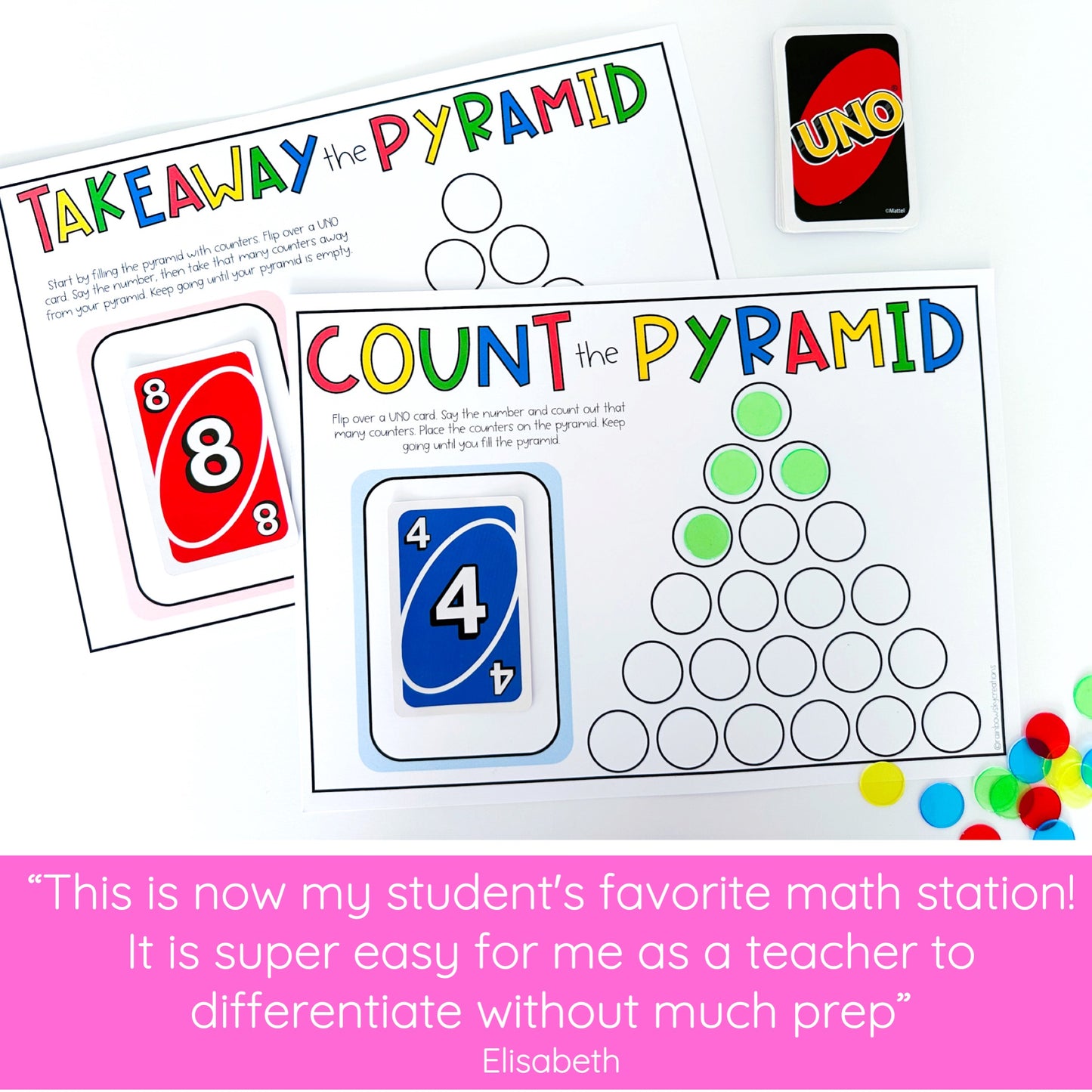 UNO Math Games - Kindergarten (Version 4)