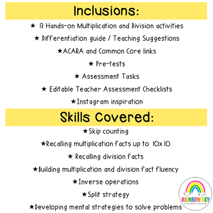 Hands-On Math Activities & Games | Multiplication & Division | Grades 3 - 4
