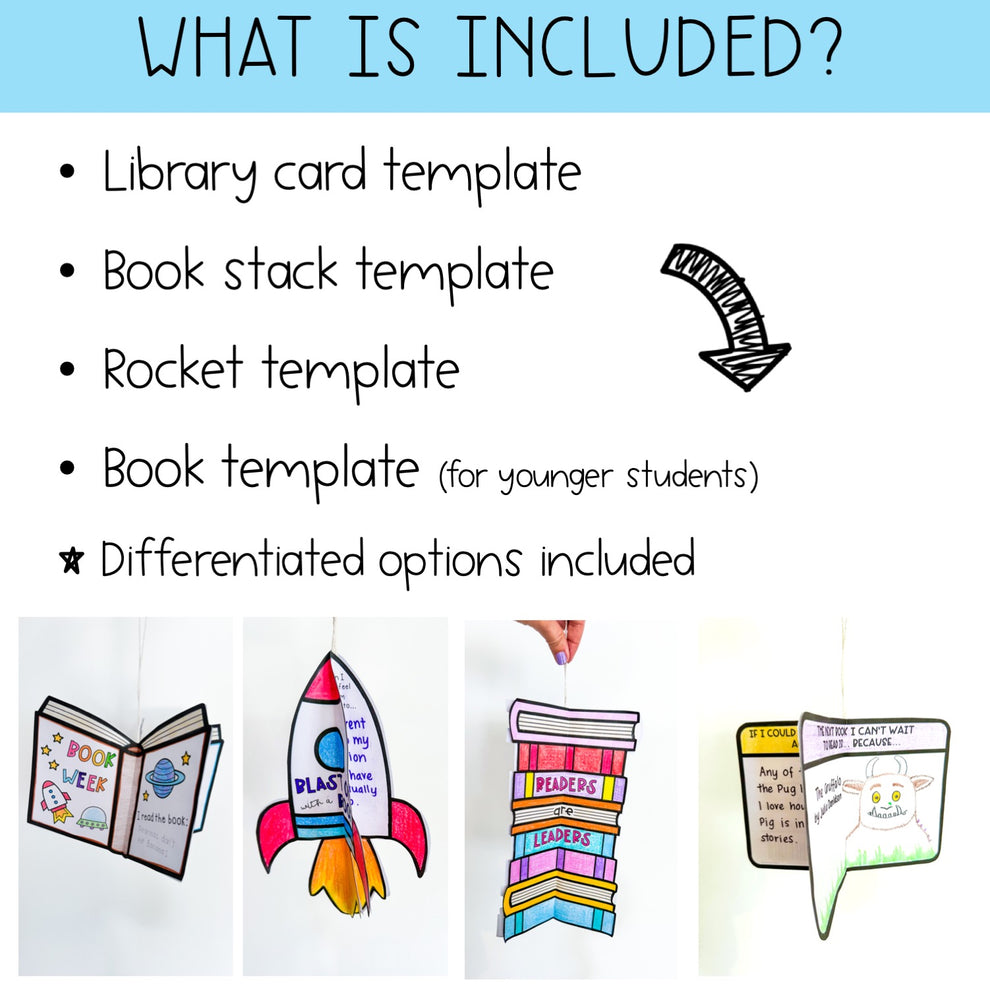 Book Week Craft - Reading Reflection Activity – Rainbow Sky Creations AU