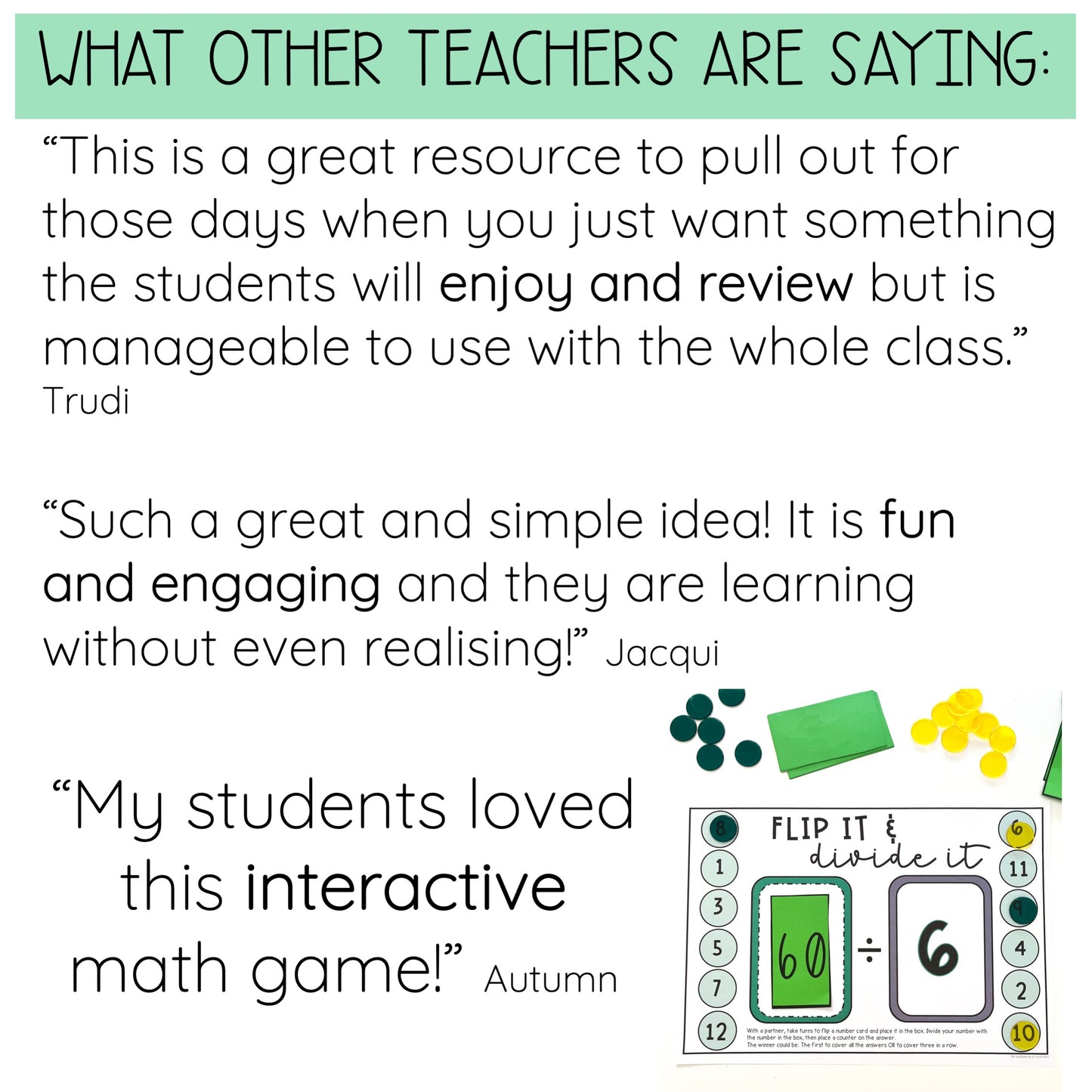 Division Flip it Games - Division Facts - Divide by 2 To 12