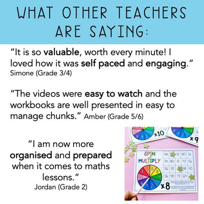 Transform Your Maths Lessons | Online Mini Course | K - Grade 6 Teachers
